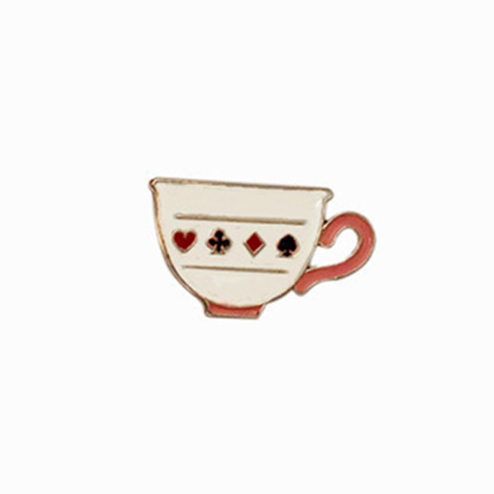Clothes Trim Badge Cute Character of Alice in Wonderland Alloy Pin Brooch for Fashion Bag Accessories