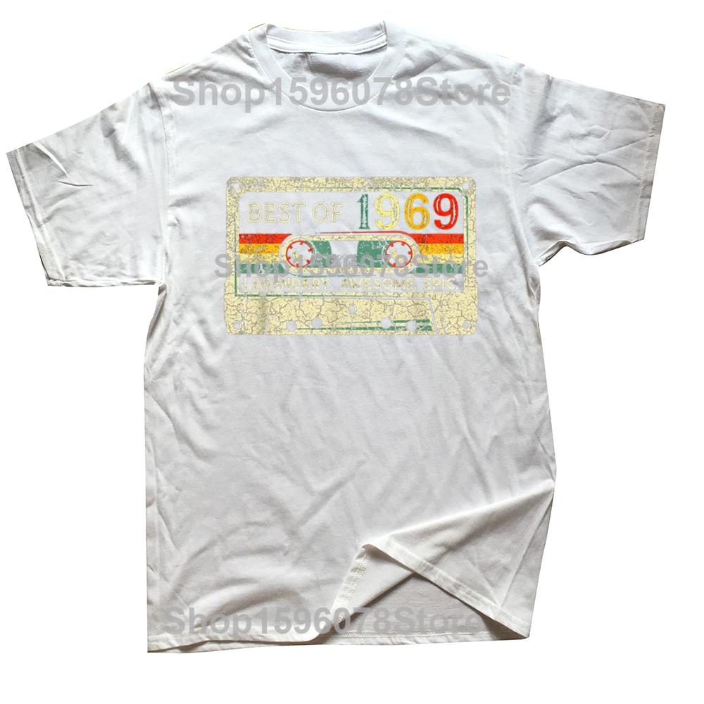 Vintage 1969 Limited Edition Cassette Tape 56th Birthday T Shirts Summer Casual Graphic Cotton Streetwear Short Sleeve T-shirt