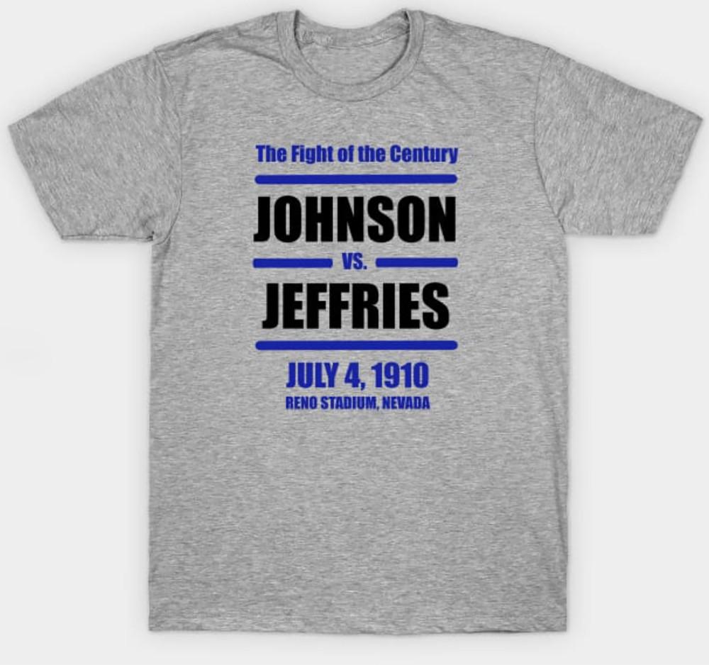 Джек Джонсон Чемпион мира по боксу в тяжелом весе Взрослый S-3XL Боевой спорт Боксер Унисекс Футболка XL