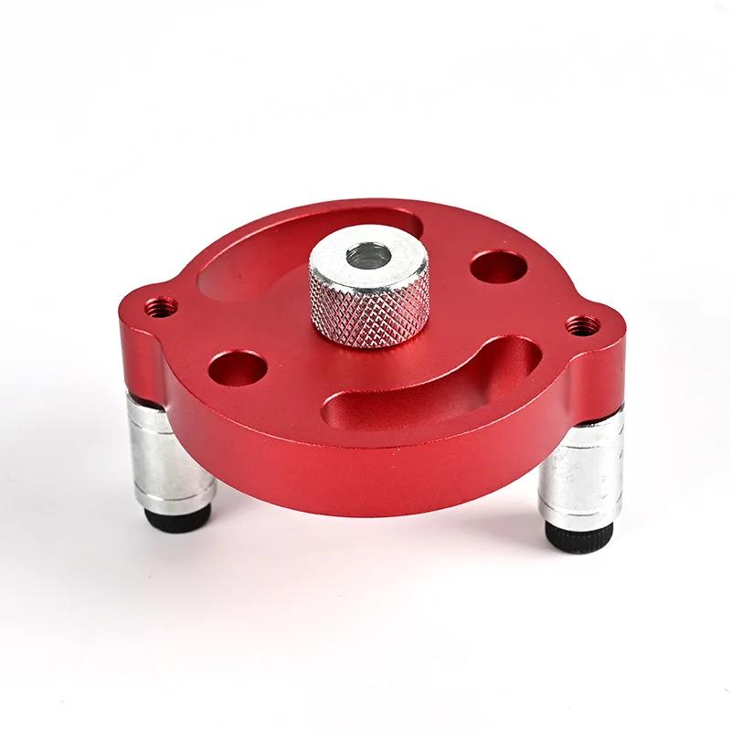 Self Centering Doweling Jig, Self Center Dowel Jig Handheld Drill Guide for Straight Holes Wood Panel Hole Puncher Locator Tool