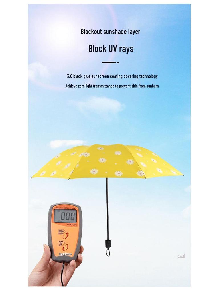 UV Protection Folding Sun Umbrella - Rain or Shine, Creative Sunshade