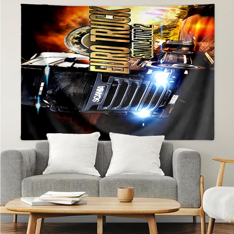 LKW-Druck Wandteppich, Hintergrund, Einfache Montage, Ideal für Schlafzimmer, Büro & Wohnzimmer, mit Ästhetischer Wanddekoration.