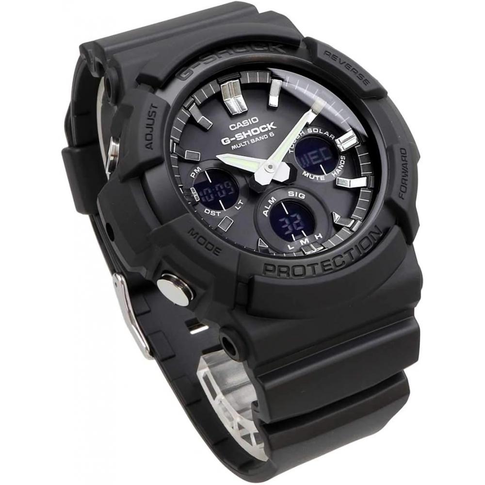 CaSio Men S G Shock Radio Solar Watch Waterproof Black Gaw 100b 1a