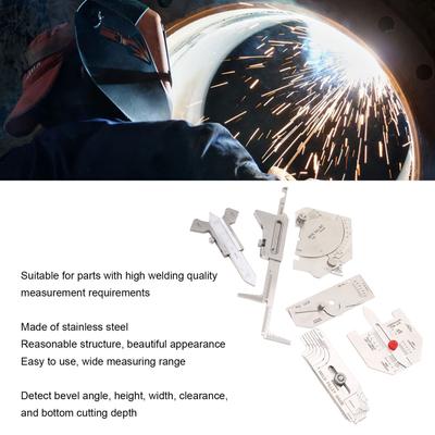 Fillet Weld Gauge Weld Gauge Set Fillet Include Hi Lo Gauge Porosity Undercuts Checking Gauge Angle Measuring Tool