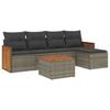 VidaXL Garden Lounge Set with Cushions 6 Pcs, Patio Sofas, Patio Furniture Set, Outdoor Furniture, Grey 3227607