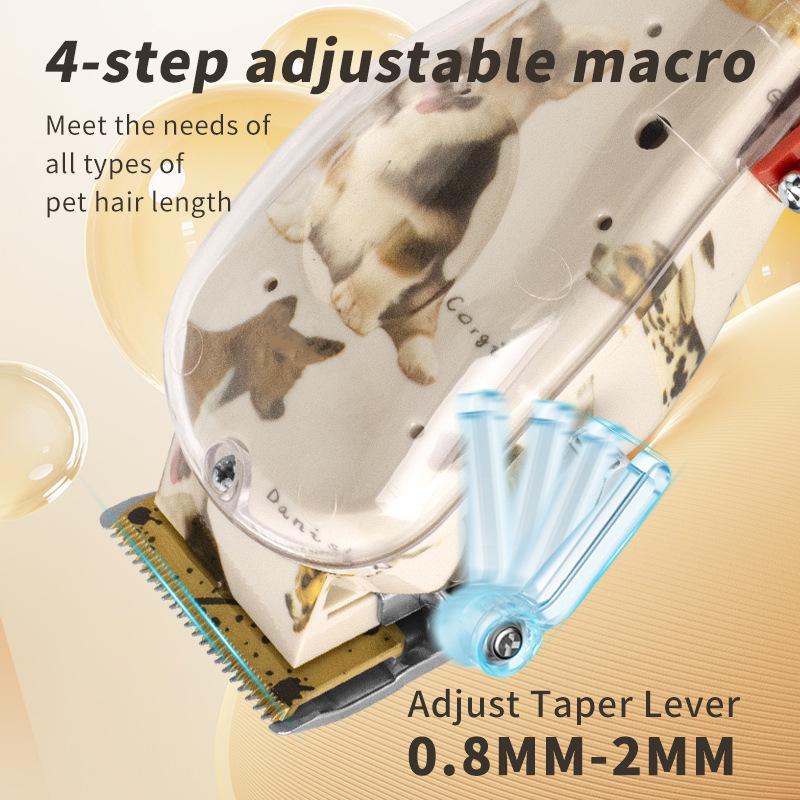 Professionelle elektrische Haarschneidemaschine mit verstellbarer Klinge, Friseurschere und Schnitzwerkzeugen