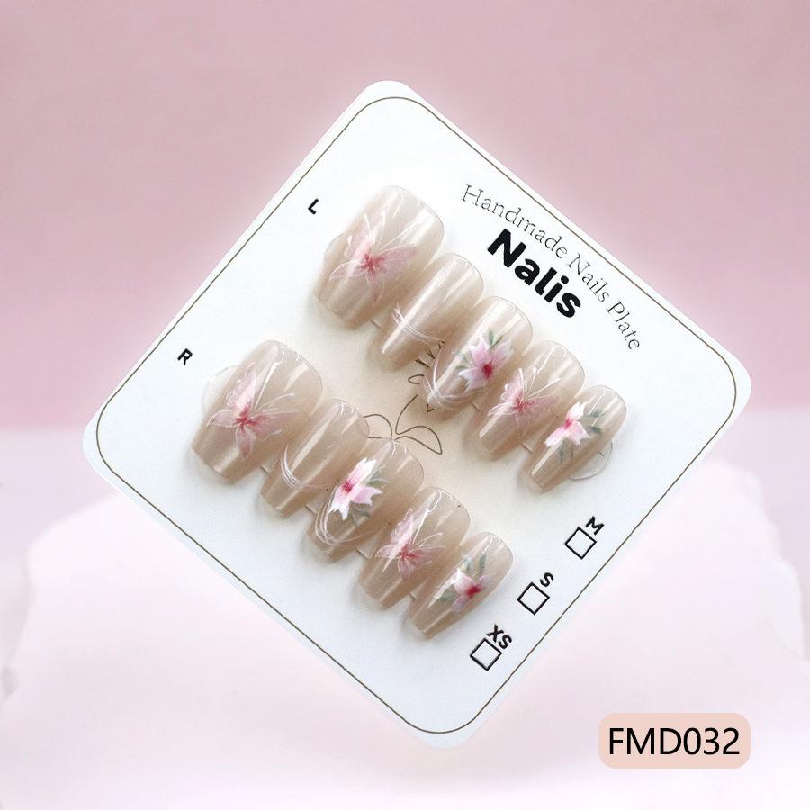Cat's Eye Model, Beautiful Temperament, Little Fairy, Royal Sister Style Nail Art, High-end Niche 10 Pieces, Sub-size Wearing Nail