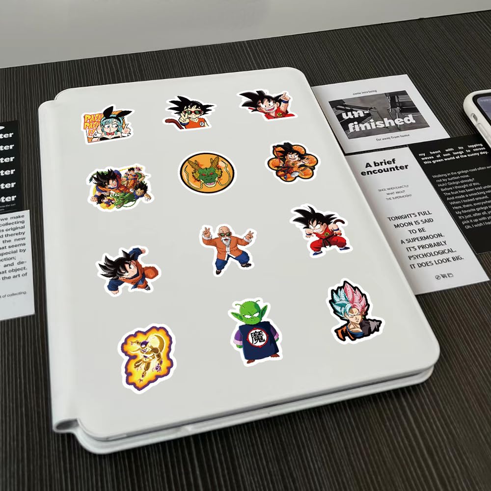 Dragon Ball Sticker Waterproof Snowboard Dragon Ball Set, 104-Piece Set, Stickers, Decals, Suitcase, High-Definition Images, Moe, Car, Bicycle,
