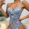 Women's Ladies Sexy Lace Sling Bra Panties Mesh Stitched Lace Pendant Butterfly Four-piece Split Sexy Suit