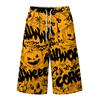 Men's Loose Fit Halloween Print Cargo Shorts with Large Pockets