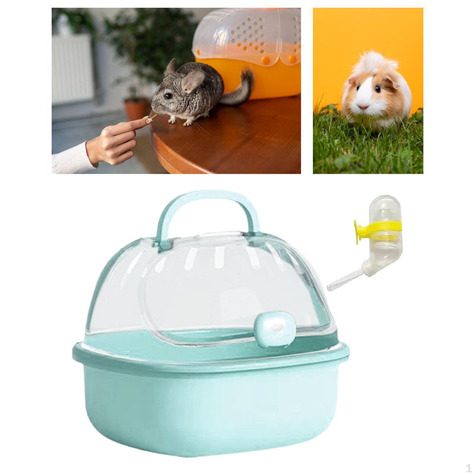 

Hamster Travel Carrier Cage Habitat for Chinchilla Guinea Pig Small
