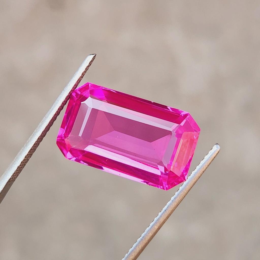 13,50 ct Certifikovaný prírodný ružový rubín Žiarivý výbrus Voľný drahokam V267