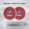 For BMW X1X2 X3 X5X4 X6 X7 1 3 5 7 Series F40 E90 G20 G30 i7 i8 2Pcs Leather Car Coaster Anti-slip Pad Water Cup Mat Accessories ulbn07