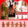 Coffee Gingerbread Doll Fabric Pendant Christmas Tree Christmas Pendant Scene Decoration Decoration