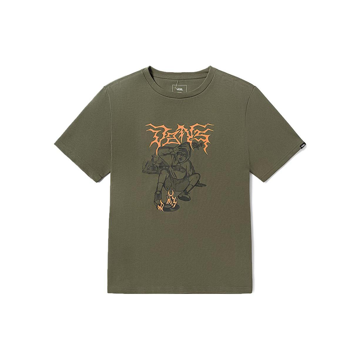 

New Vans T Shirts Unisex Army Green VN000FTZKCZ M