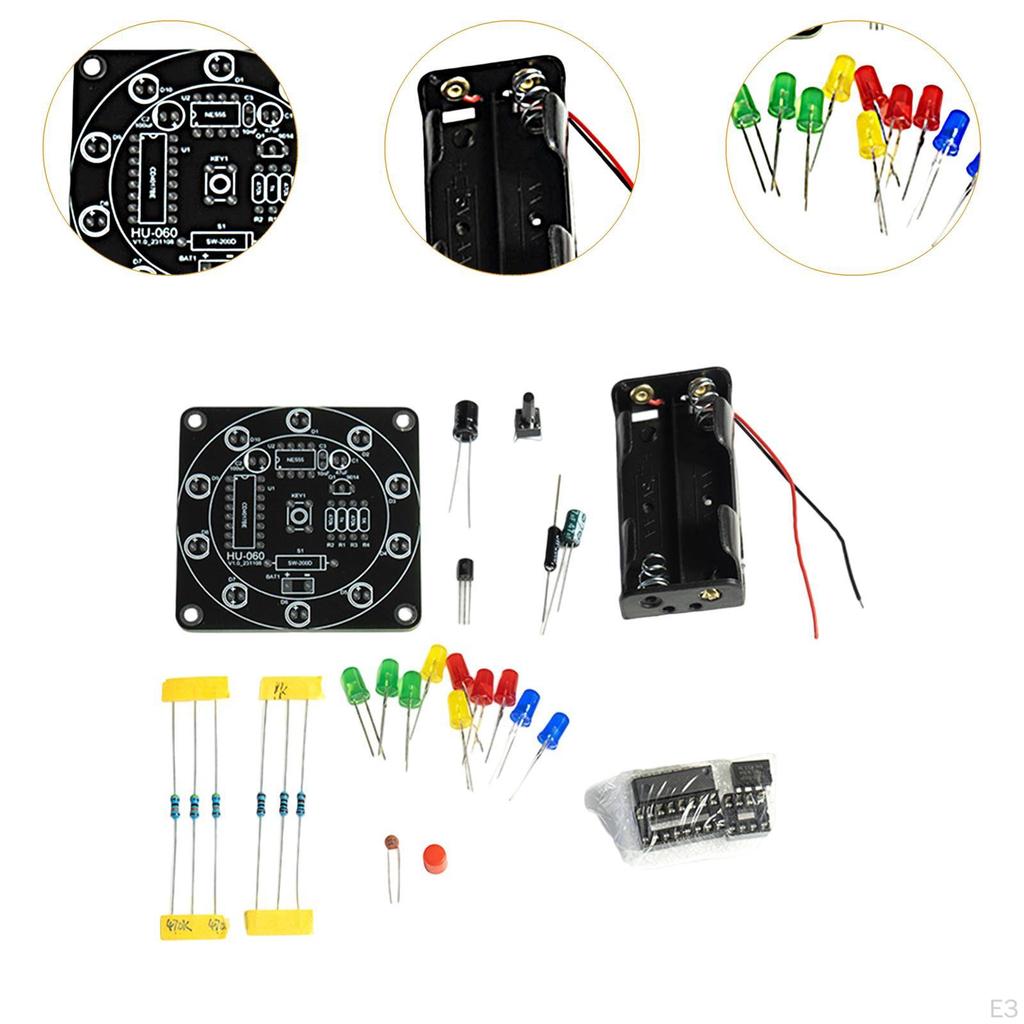 Kit DIY Electronic Ruletă Norocoasă Placă de Antrenament Electronic Suită Rotativă Componentă Lipire
