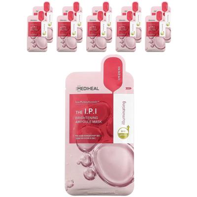 Rozjasňující ampulková maska ​​IPI 10 ks, rozjasňující, proti stárnutí, zpevňující, hydratační, korejská kosmetika, Kbeauty, vzorek