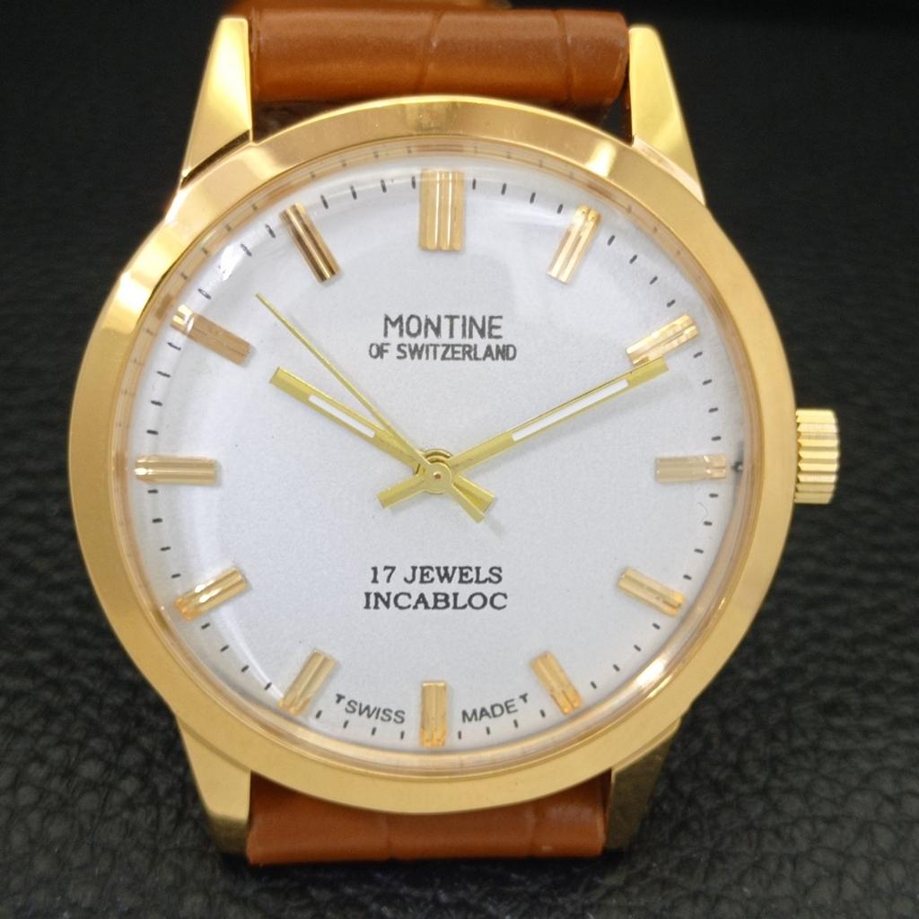 RENOVOVANÉ PÁNSKÉ PÁNSKÉ PÁNSKÉ HODINKY PÁNSKÉ PÁNSKÉ PÁNSKÉ HODINKY VINTERNÍ VINTAGE MONTINE 17J NAVÍJENÍ a285405-10 Montine-a285405-2