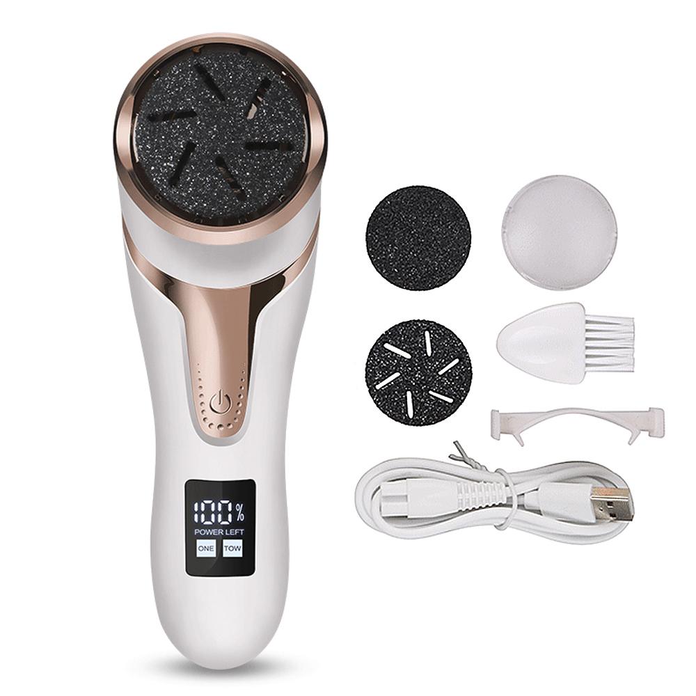 Electric Foot Grinder Heel Dead Skin Trimmer Cordless Foot File with Sandpaper Callus Remover Foot Care Scrubs Pedicure Tool
