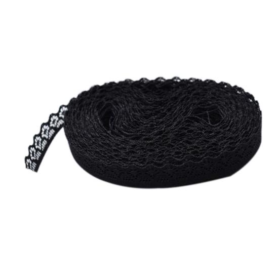 10 Yards Lace Ribbon 15mm Wide Trim DIY Fabric Wedding Decorative Sewing Rope