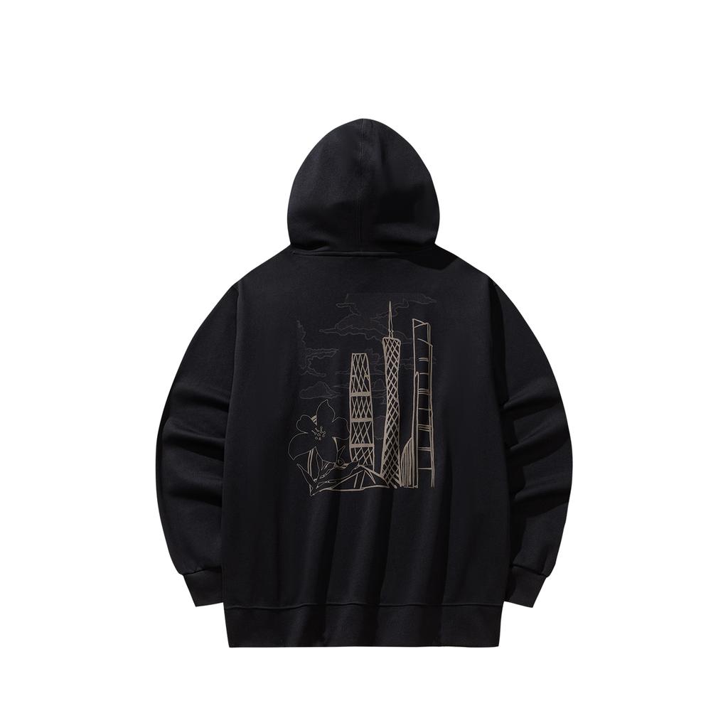 Anta National Games Lifestyle Hoodie Sweatshirt Unisex Hoodies Black 172548705R-4