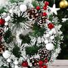 30CM Christmas Door Wreath Artificial Hanging Xmas Garland Home Window Indoor Outdoor Christmas Decor Pendant Navidad