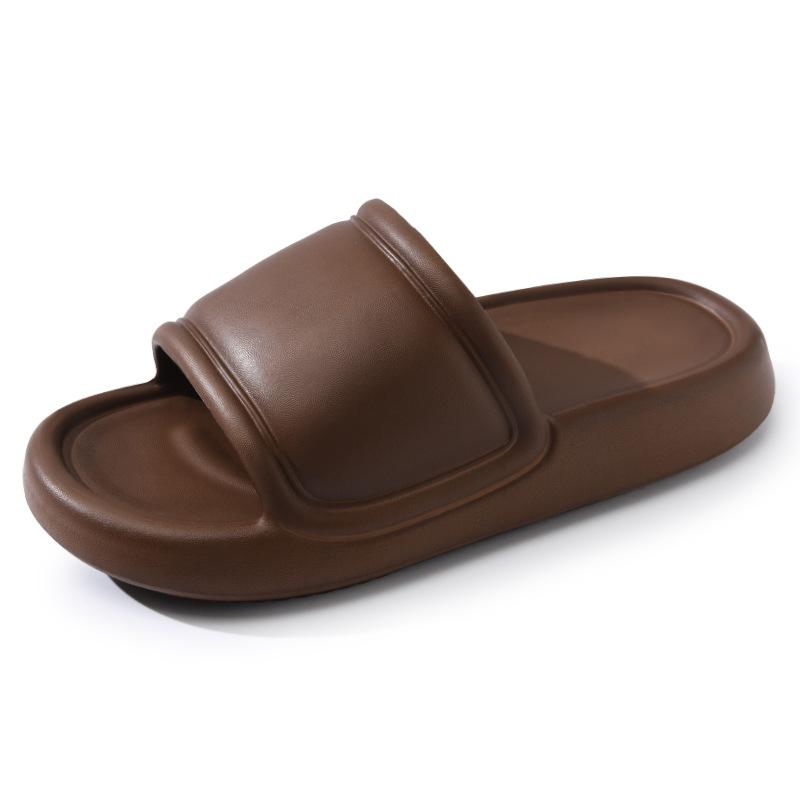 

Тапочки летние домашние нескользящие однословные тапочки мужские для улицы ванные комнатные парные толстоподошвенные мужские спортивные крутые тапочки 44-45 коричневый