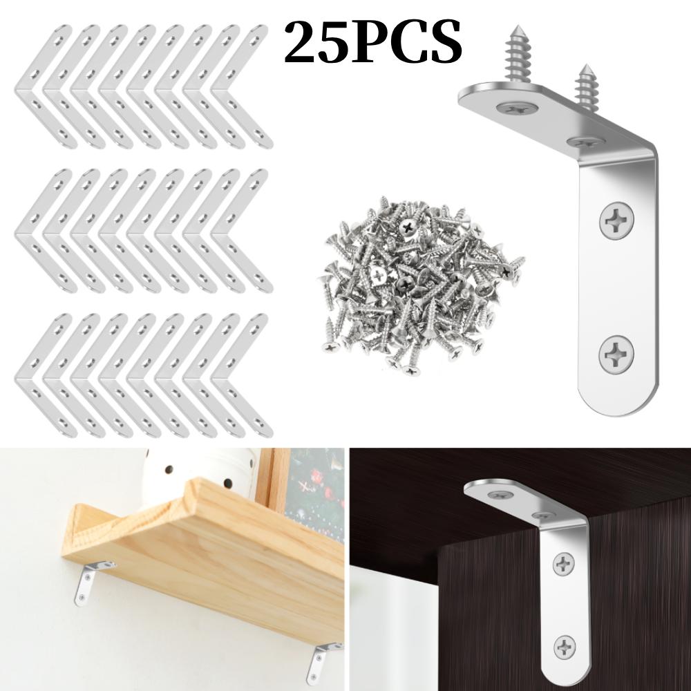 

Corner Brace Bracket Stainless Steel L Shaped Corner Brace Bracket 2 inch 90° Lightweight Corner Brace Bracket Easy to Install