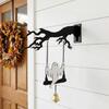 Acrylic Halloween Branches Hanging Sign Sounding Bat Wind Chime Bat Doorstep Bells  Front Door