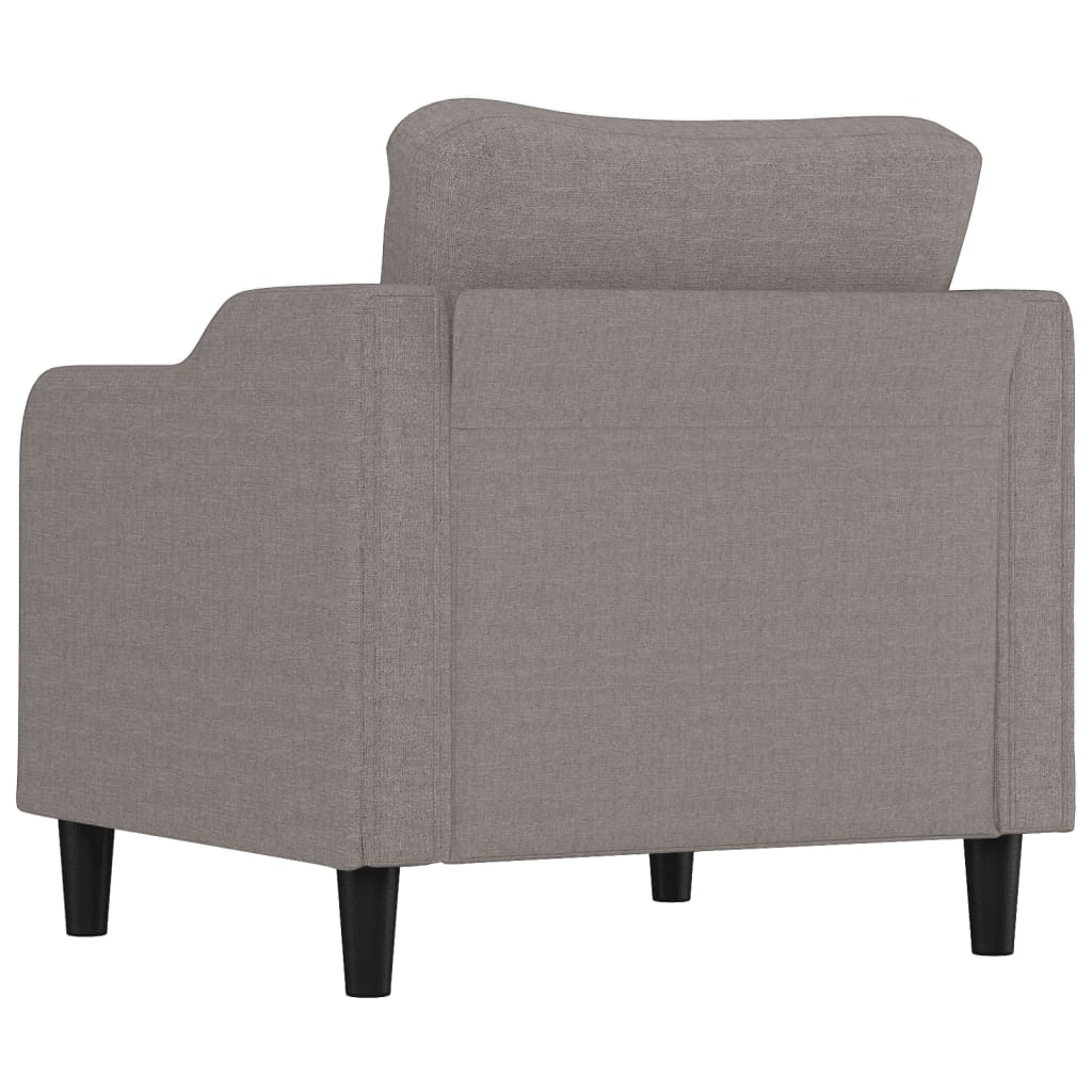 Vidaxl Armchair, Taupe, 60 Cm, Upholstered In Fabric