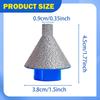 Diamond Bevel And Chamfer Bit, Hole Enlargement Trimming Accessory, Router Bit for Marble