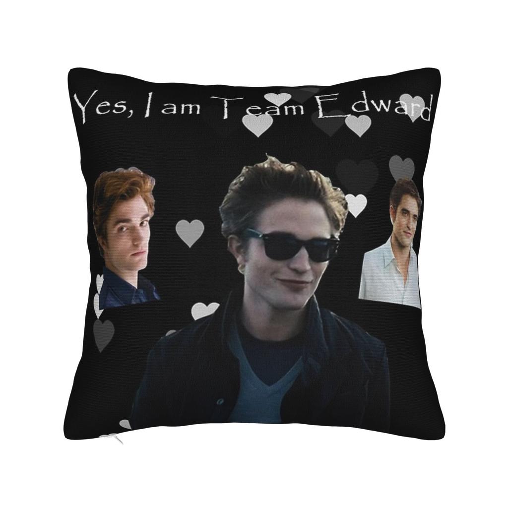 Funny Edward Cullen Jacob Twilight Pillow Cover Comfy Cushion Cover Morden Pillow Case For Living Room Sofa
