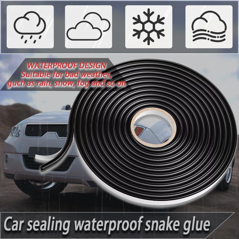 Butyl Sealing Tape, Black, 4.3M Plumbers Putty, RV Sealant, Boat Sealing, EDPM Butyl Tape