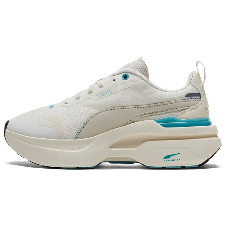 PUMA Casual Low Top Sneakers Ivory Coast Blue Synthetic Leather Unisex 384046-02 EU 37