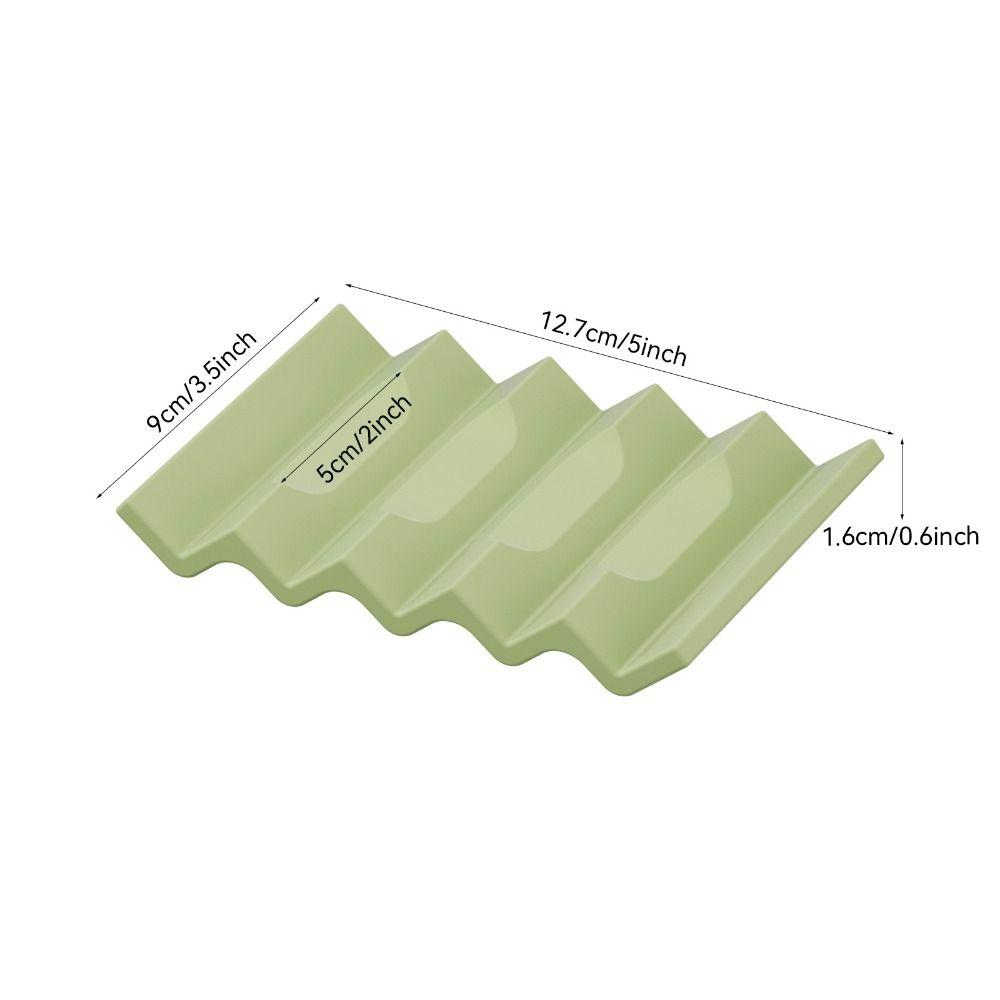 Quick Dry Silicone Soap Dish Wave Drainage Soap Rack Premium Soft Soap Pad Bathroom Sink