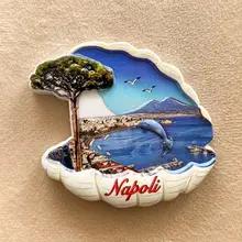 Italian Napoli fridge magnet - scenery magnet decoration - Home kitchen decorative gift 3D Painted World Travel Souvenir