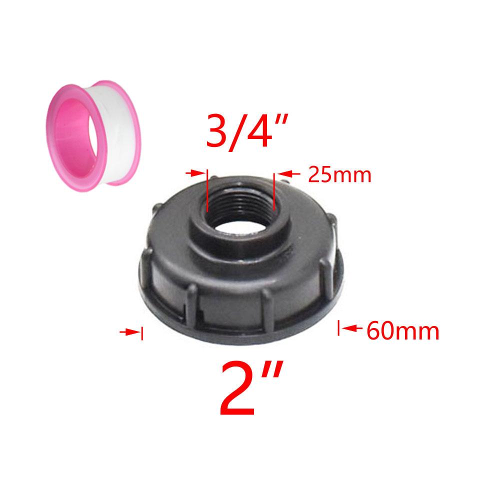 Farm IBC Tank Adapter 1/2" 3/4" 1" Thread Irrigation Valve Replacement Valve Garden Water Connectors Drain Couple