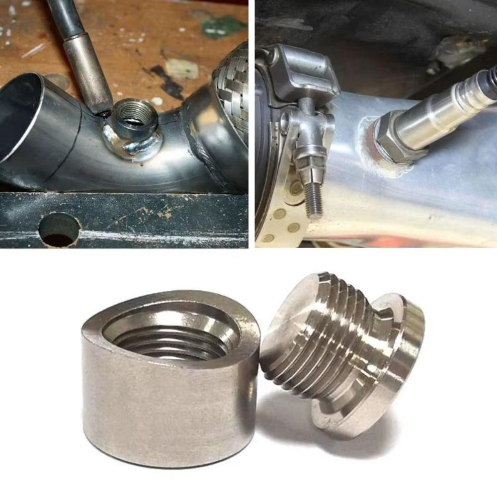 M18x1.5 Oxygen Sensor Bung Inner Hex Head Weld Bung Kit Anti-rust Bung Plug Nut