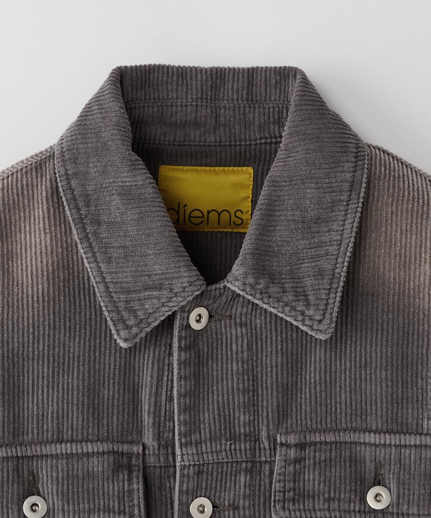 STCO Diems Washed Corduroy Trucker_Grey (Oversized)_Djpvd64Osg