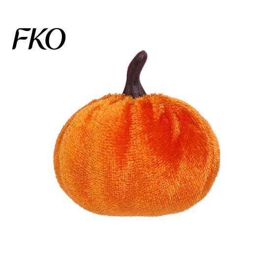 Halloween Seasonal Decorative Pumpkins Small Velvet Pumpkin Thanksgiving Table Centerpiece, Soft Reusable Party Decorations Stuffed for Fall