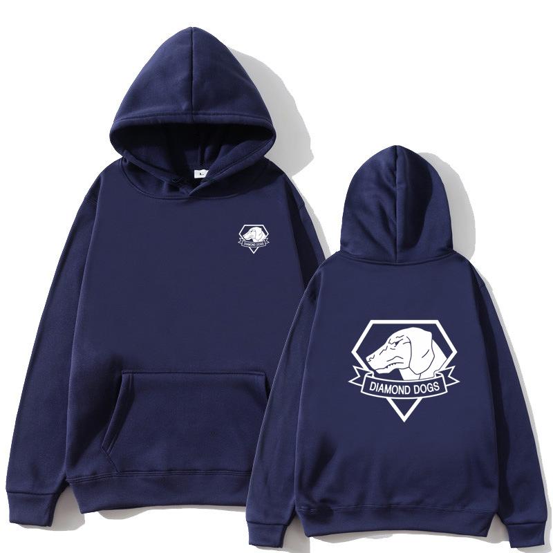 Metal Gear Solid V 5 Diamond Dogs Printed Pattern Hoodie Sportswear Autumn/Winter Men's/Women's Casual Street Harajuku Y2K
