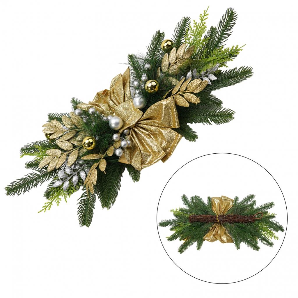 Red Bow Hanging Ornament Shop Window Sill Balustrade