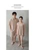 Baby Cotton Summer Camisole: A-Class Pure Cotton Double Layer Gauze Couple Pajamas - Women's Short Sleeve & Men's Set