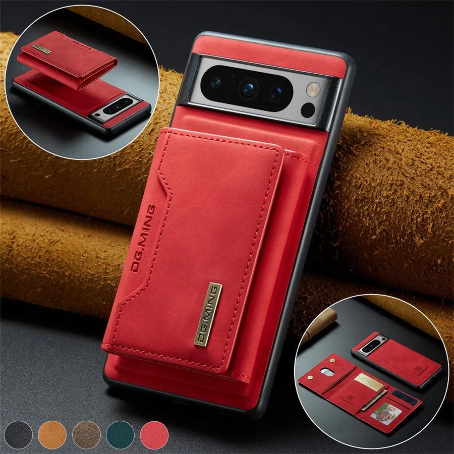 

Роскошный магнитный кожаный чехол-кошелек для Google Pixel 9 Pro 8 7 7A 6 6A Fold Pixel9 XL Pixel7 Kickstand держатель для кредитных карт противоударный защитный чехол for Pixel 6A