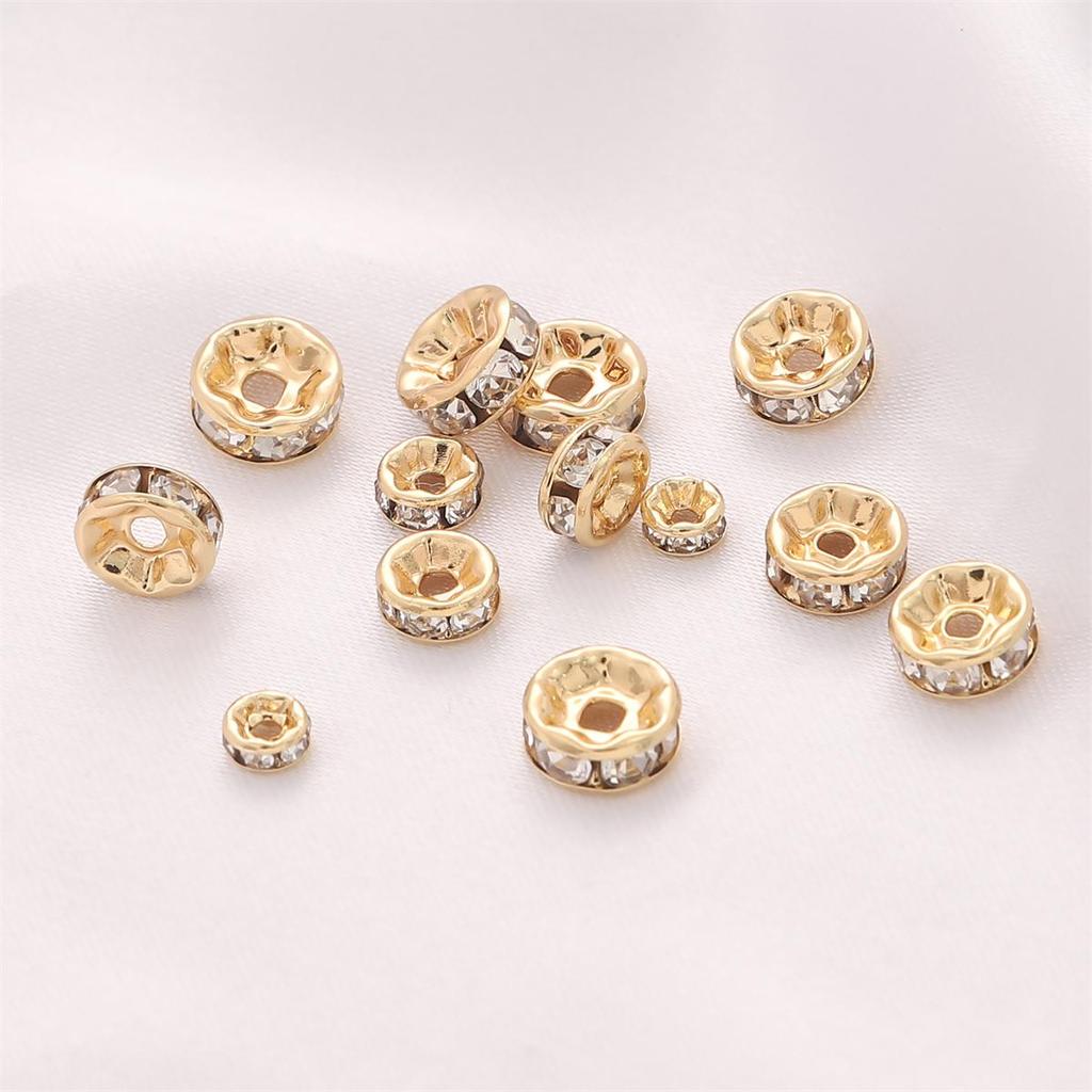 Měděný vrtací kroužek pro DIY ručně vyráběné šperky 10 ks/sáček