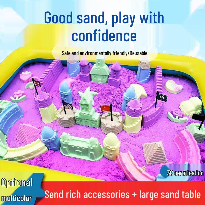 Non-Toxic Colored Kinetic Sand Refill - Safe for Children, Food-Grade Playground Toy
