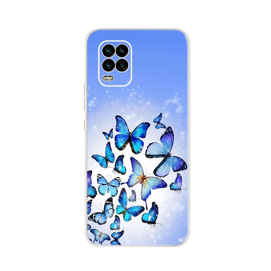 For Xiaomi Mi 10 Lite 5G Case Cute Cat Butterfly Soft Silicone Phone Cases For Xiaomi Mi 10 Lite 10Lite Back Cover Fundas Bumper