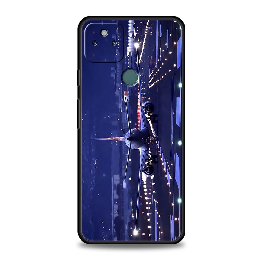 Travel-Nspired Airplane Route Phone Case Cover for Google Pixel 10 9 8 7 6 9A 8A 7A 6A Pro Shockproof Soft TPU 9 Pro XL Shell