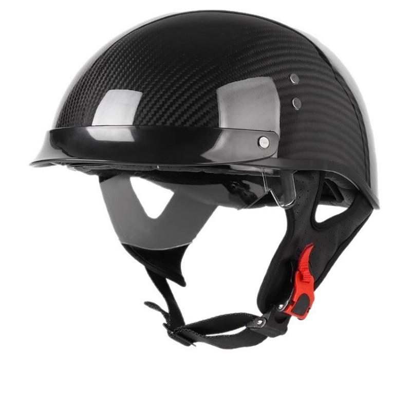 Carbon Fiber Half Helmet Motorcycle Scooter Electric Bike 3C Certified Lightweight UnisexUse Adult M L XL XXL