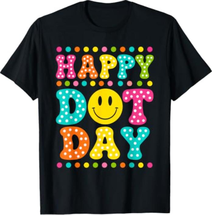 Happy Dot Day Smile Face Colorful Polka Dot